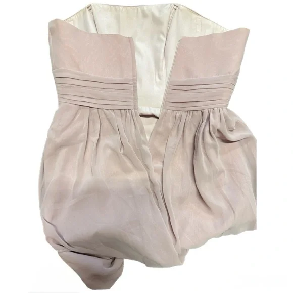 Alfred Angelo Strapless Dusty Rose Bridesmaid Dress Size 8 - Picture 8 of 8